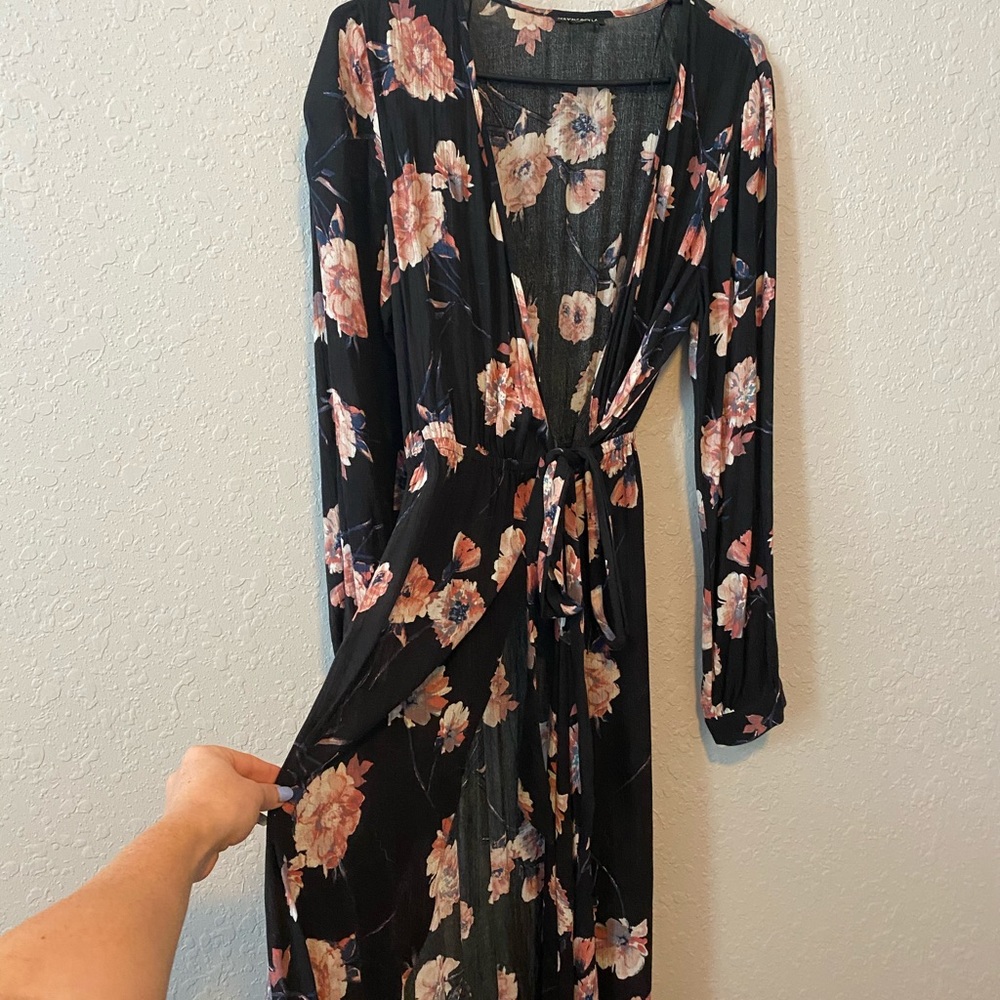 Long sleeve wrap dress from Bloomingdales